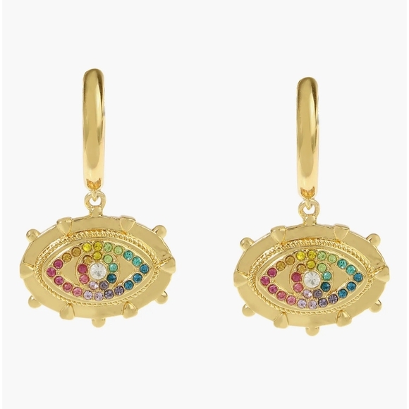 Kurt Geiger Gold and Multicolor Earrings - Picture 4 of 4